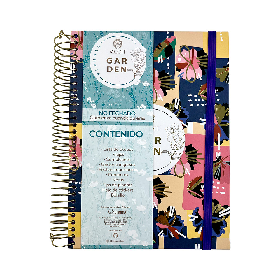 PLANNER ASCOTT GARDEN 20X14 CM  1