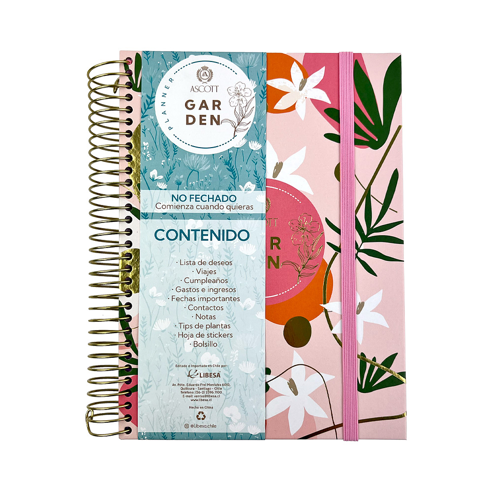 PLANNER ASCOTT GARDEN 20X14 CM  3