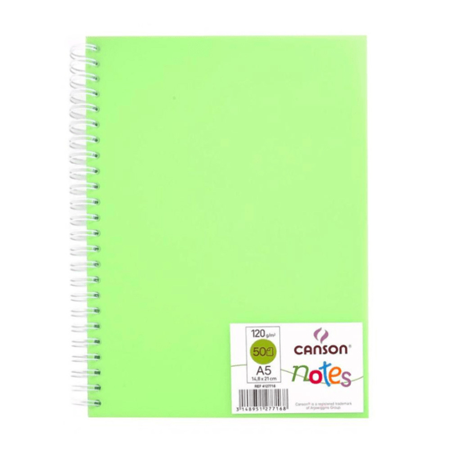 CUADERNO 50 HOJAS A5 120G/M² TAPA POLIPROPILENO VERDE 1