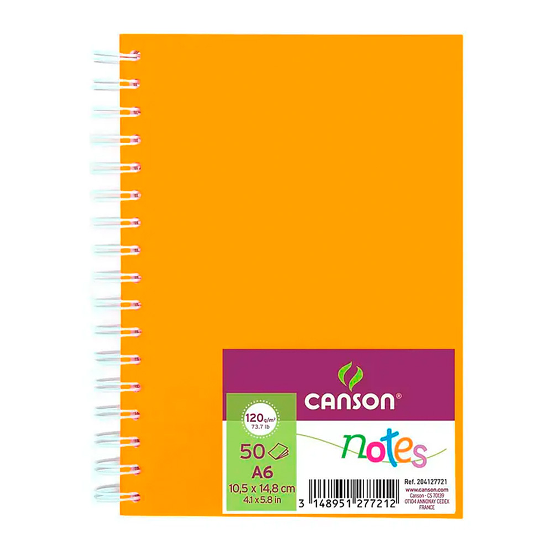 CUADERNO 50 HOJAS A6 120G/M² TAPA POLIPROPILENO 5 COL.  3