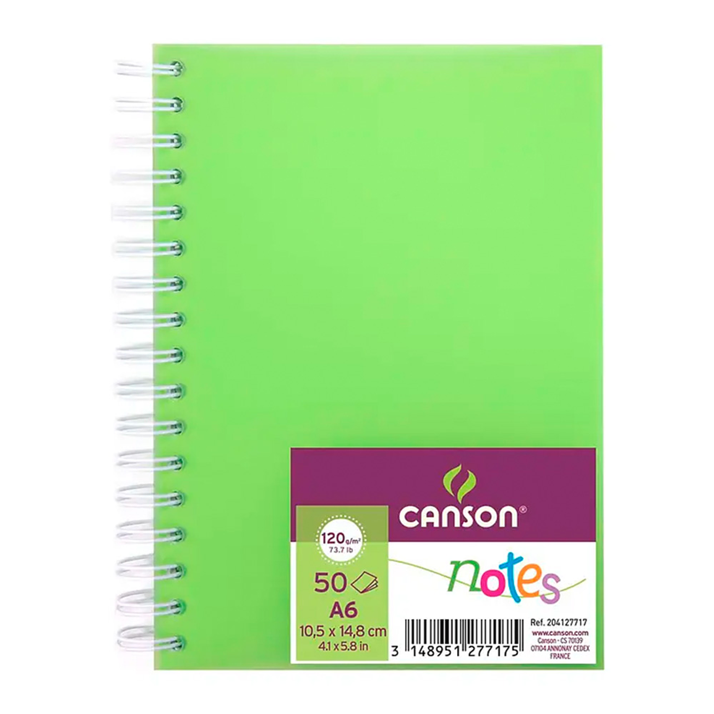 CUADERNO 50 HOJAS A6 120G/M² TAPA POLIPROPILENO 5 COL.  6