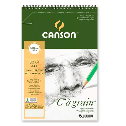 CROQUERA "C" Á GRAIN A4 125 GR 30 HOJAS 
