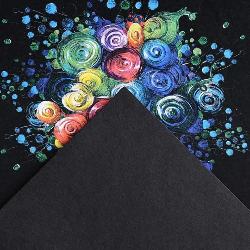 BLOCK GRADUATE BLACK DRAWING 20 HOJAS  3