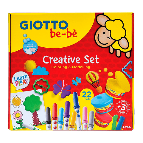 SET CREATIVO GIOTTO BE-BE PARA COLOREAR Y MOLDEAR 