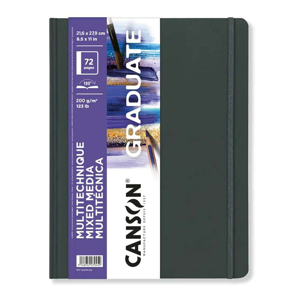 LIBRETA ART BOOK MIX MEDIA 21,6 X 27,9 CM 72 PÁGINAS  1