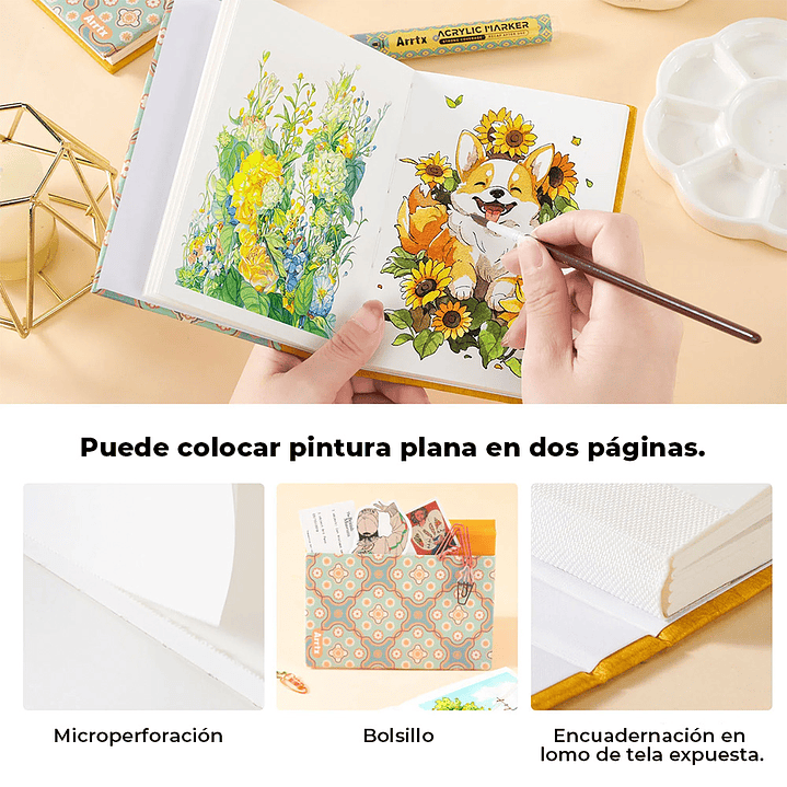 ARRTX CUADERNO DE BOCETOS PARA ACUARELA  4