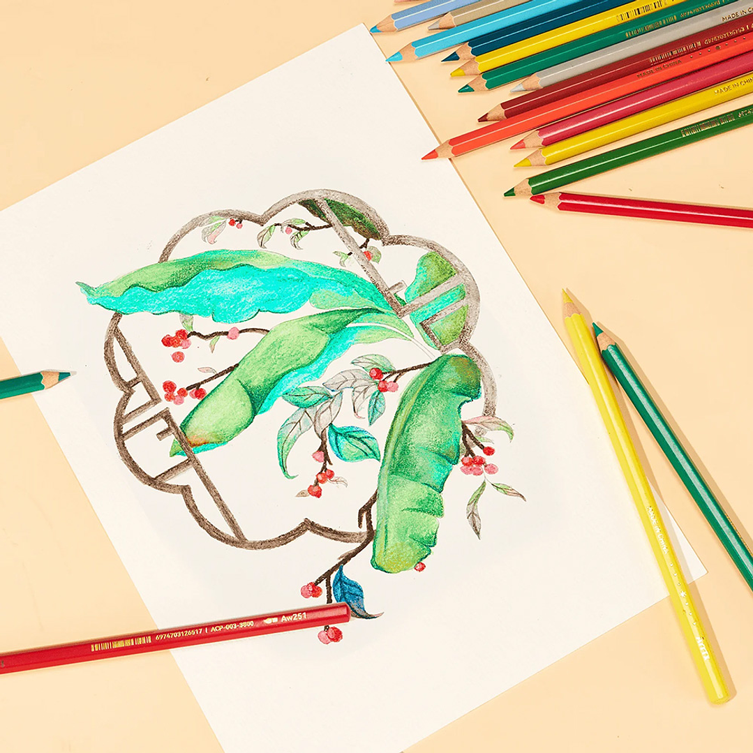 ARRTX JUEGO DE 72 LÁPICES ACUARELABLES  7