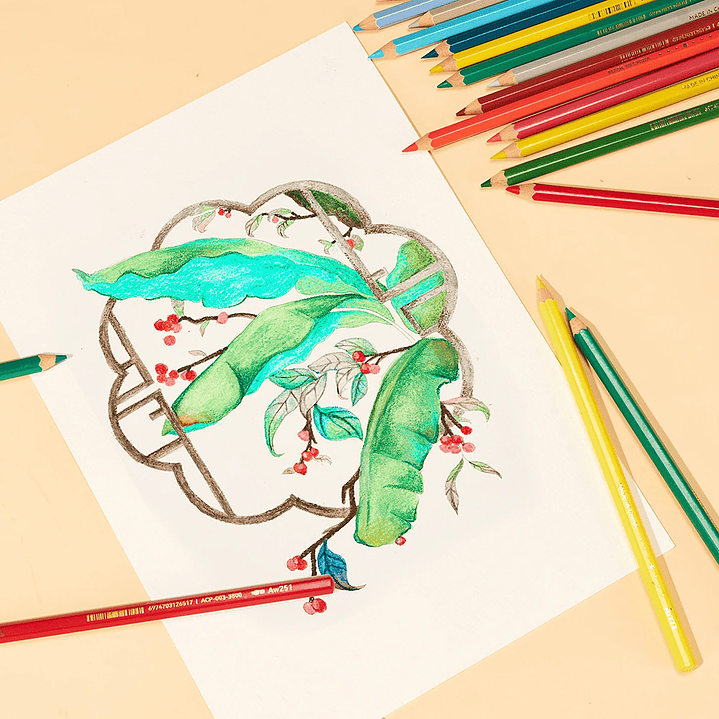 ARRTX JUEGO DE 72 LÁPICES ACUARELABLES  7