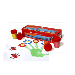 TÉMPERAS 12 COLORES 15 ML FABER CASTELL 