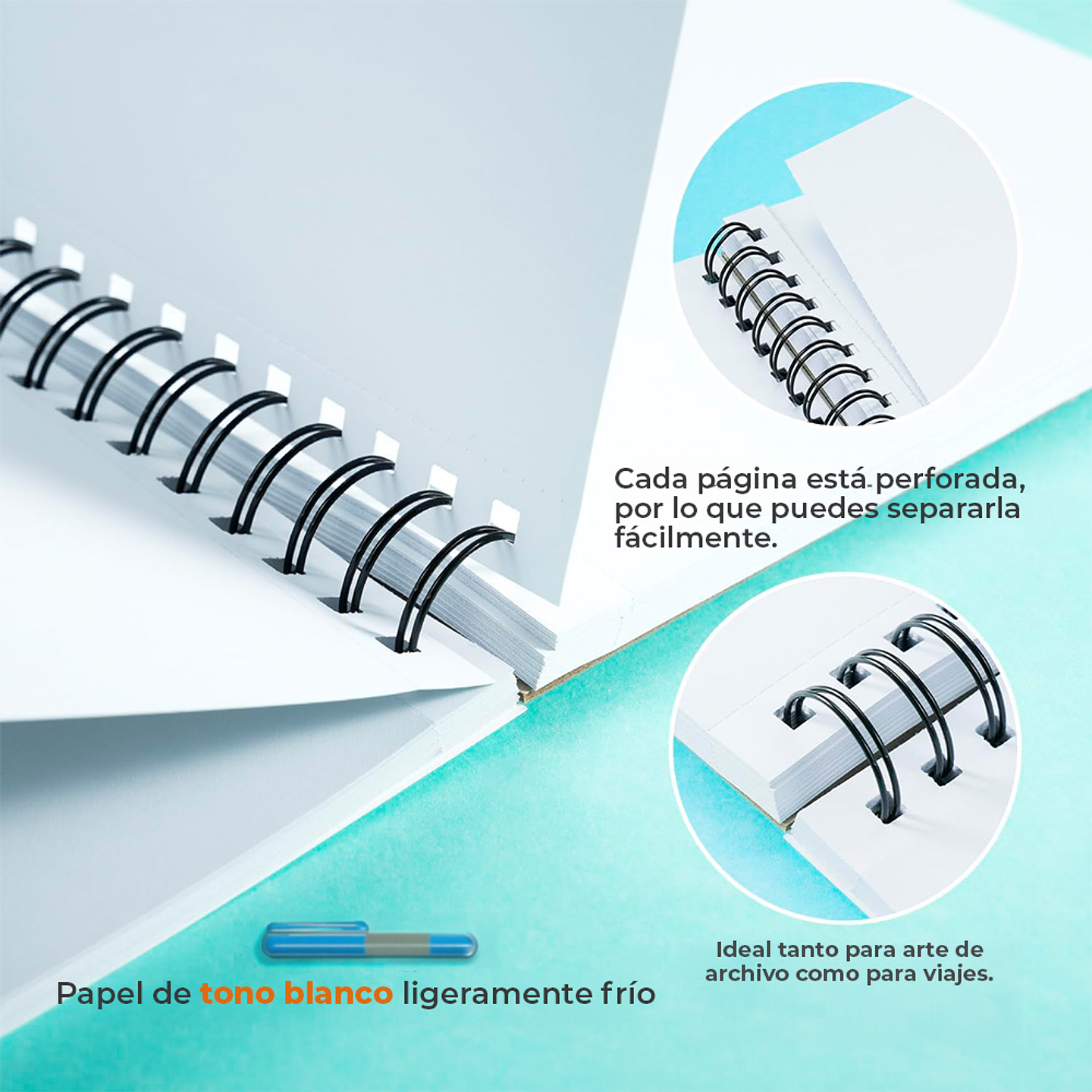 OHUHU BLOCK PARA MARCADORES CON ANILLADO EN ESPIRAL  4