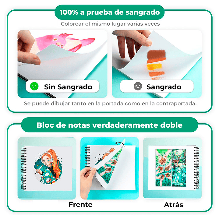 OHUHU BLOCK PARA MARCADORES CON ANILLADO EN ESPIRAL  6