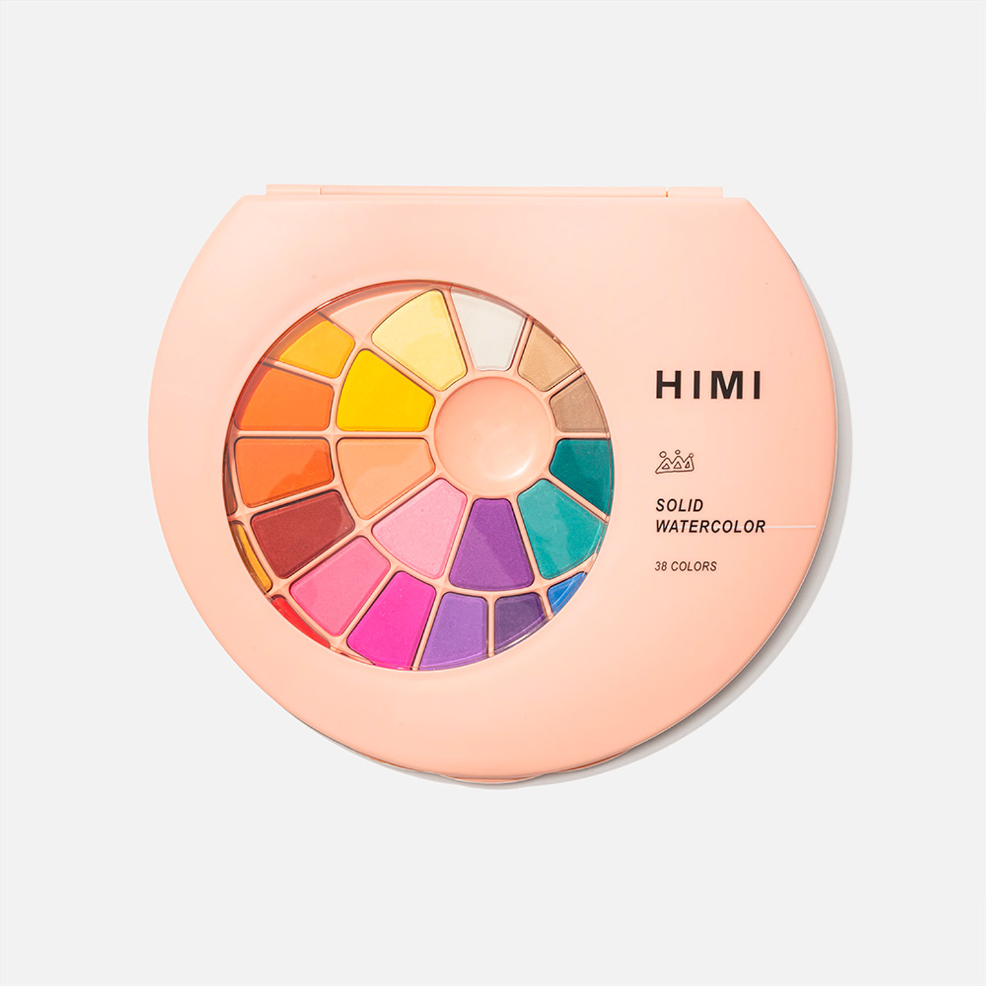 HIMI SET PINTURA SOLIDA 38 COLORES (ESTUCHE ROSADO) 2