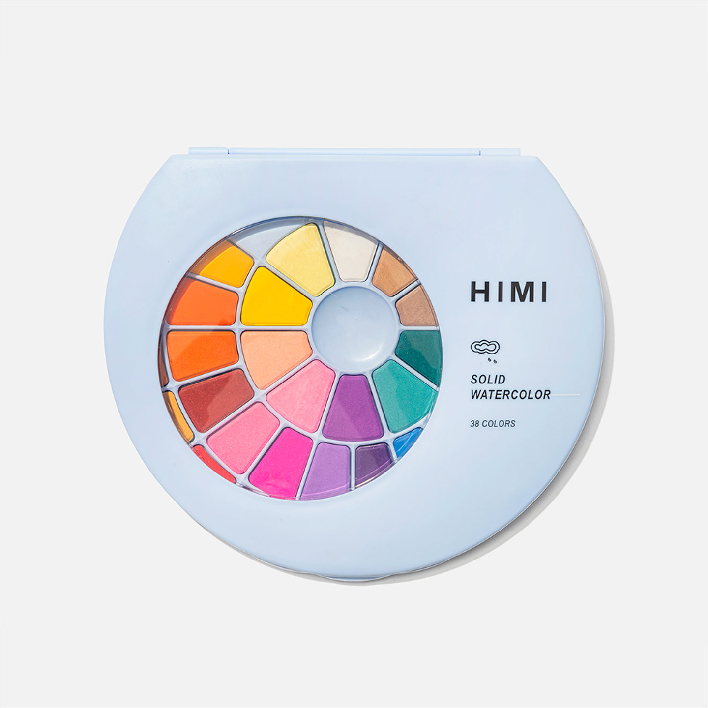 HIMI SET PINTURA SÓLIDA 38 COLORES (ESTUCHE AZUL) 2