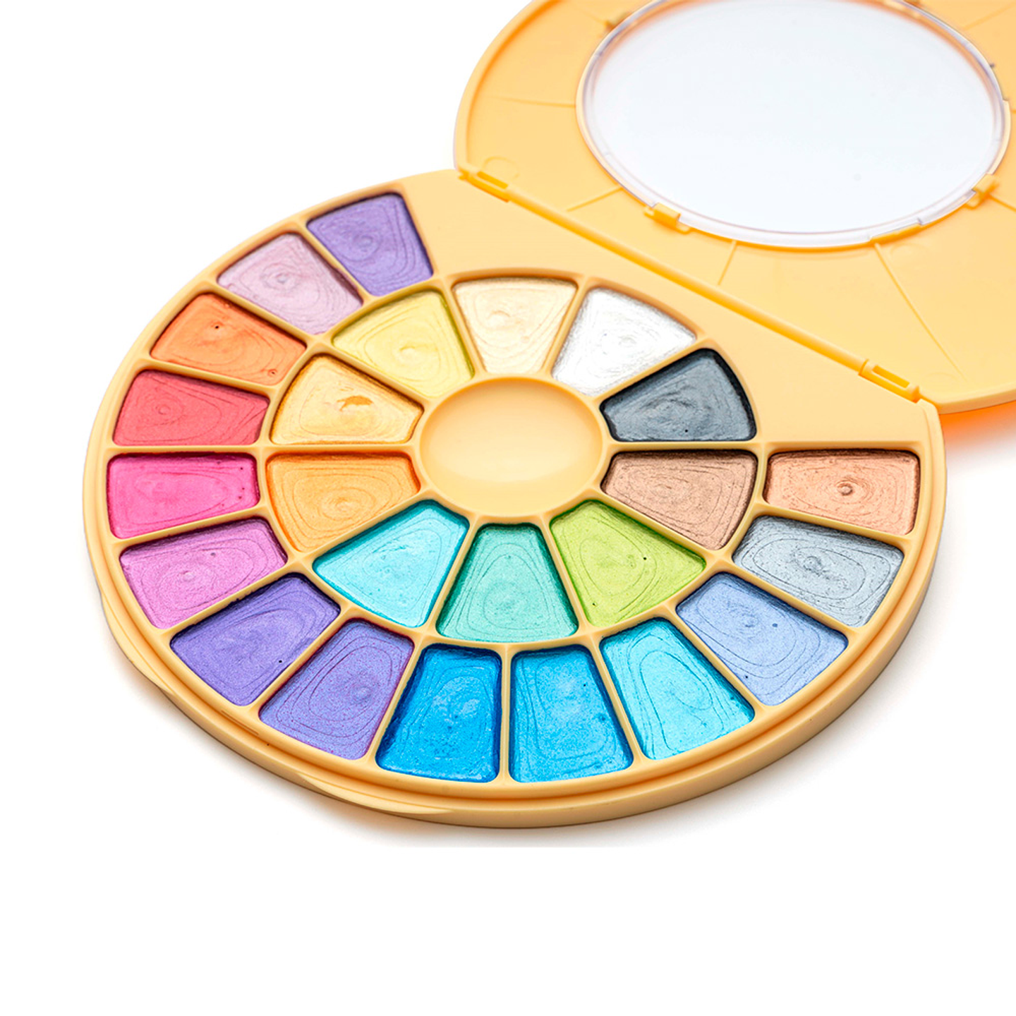 HIMI SET DE PINTURA SEMI HUMEDAD 24 COLORES METALIZADOS 1