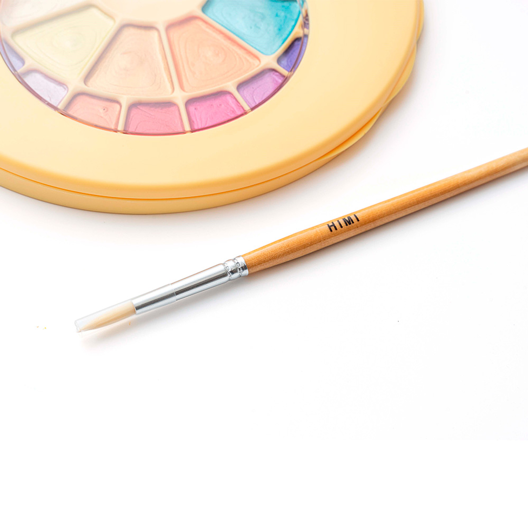 HIMI SET DE PINTURA SEMI HUMEDAD 24 COLORES METALIZADOS 5
