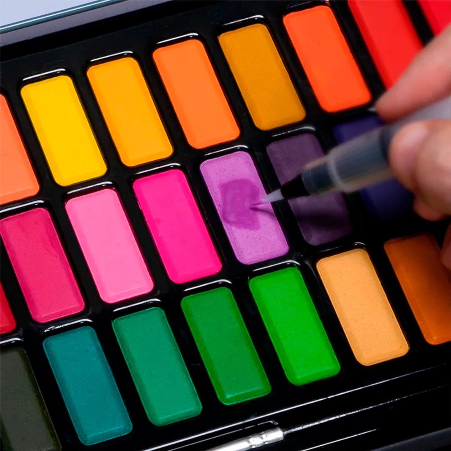 HIMI KIT PINK DE ACUARELA 36 COLORES 4