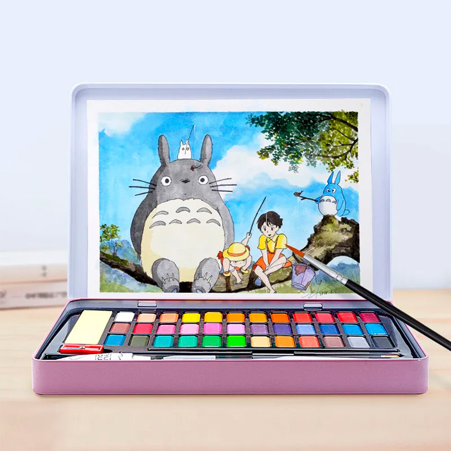 HIMI KIT PINK DE ACUARELA 36 COLORES 2