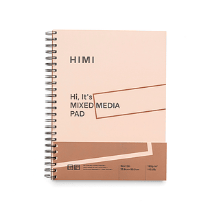 HIMI BLOCK PARA TÉCNICAS MIXTAS 22.9x30.5 CM 180 GR