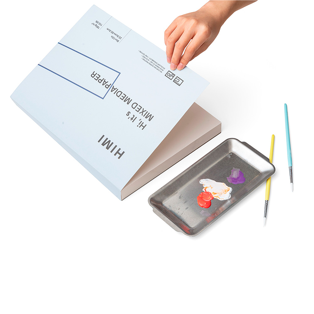 HIMI BLOCK PARA TÉCNICAS MIXTAS 22.9x30.5 CM 180 GR 1