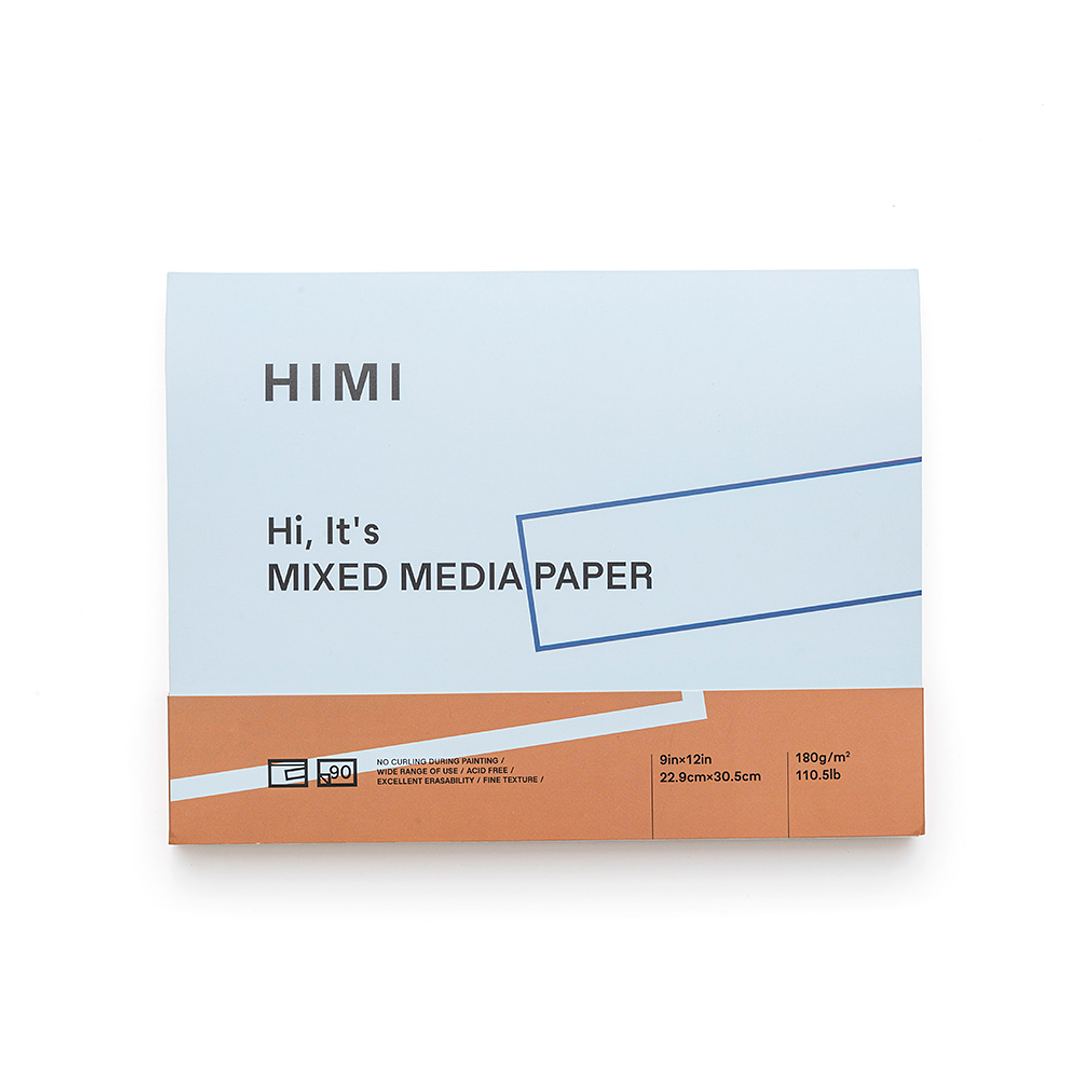 HIMI BLOCK PARA TÉCNICAS MIXTAS 22.9x30.5 CM 180 GR 2