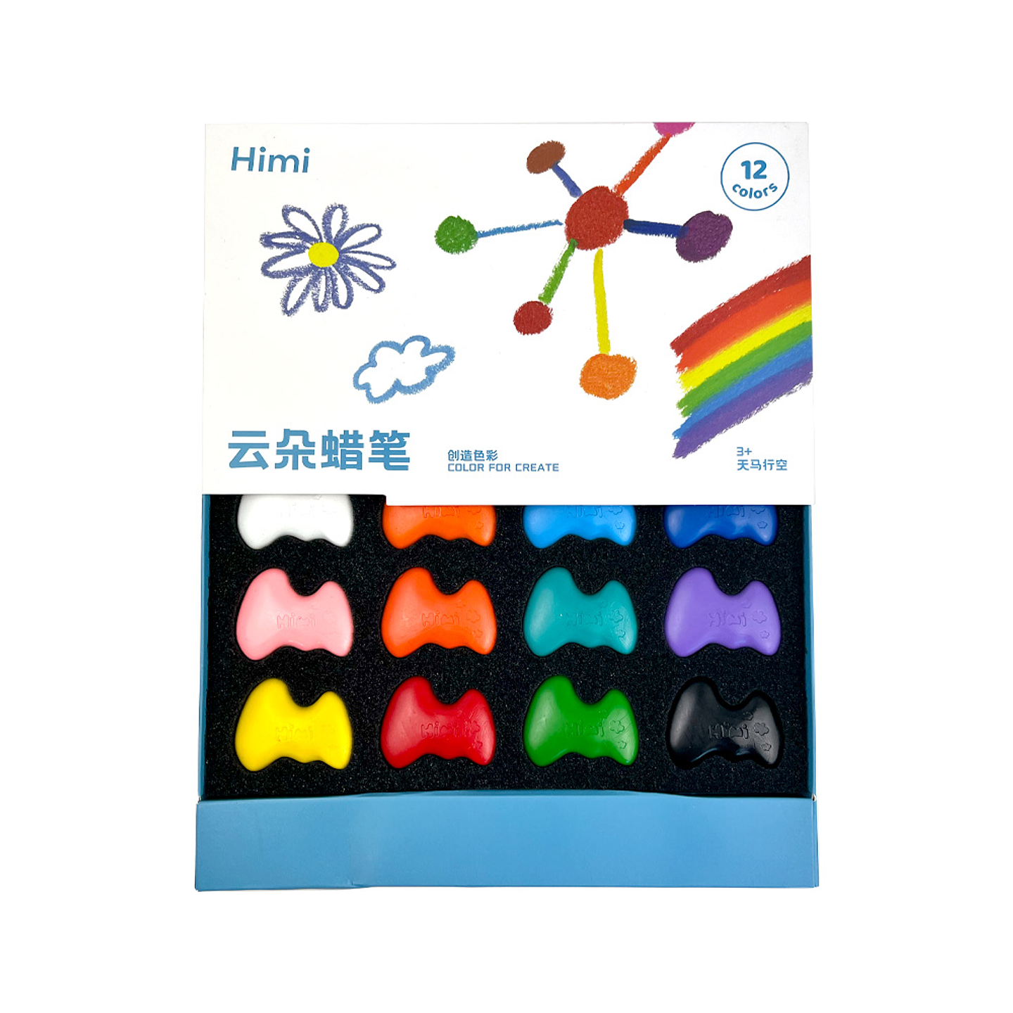 HIMI CRAYÓN DE NUBE 12 COLORES 1