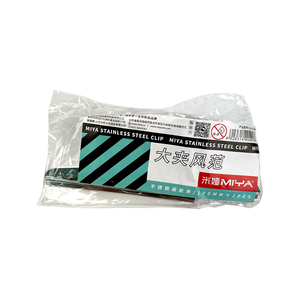 MIYA CLIP DE ACERO INOXIDABLE 10 CM 2 PIEZAS 3