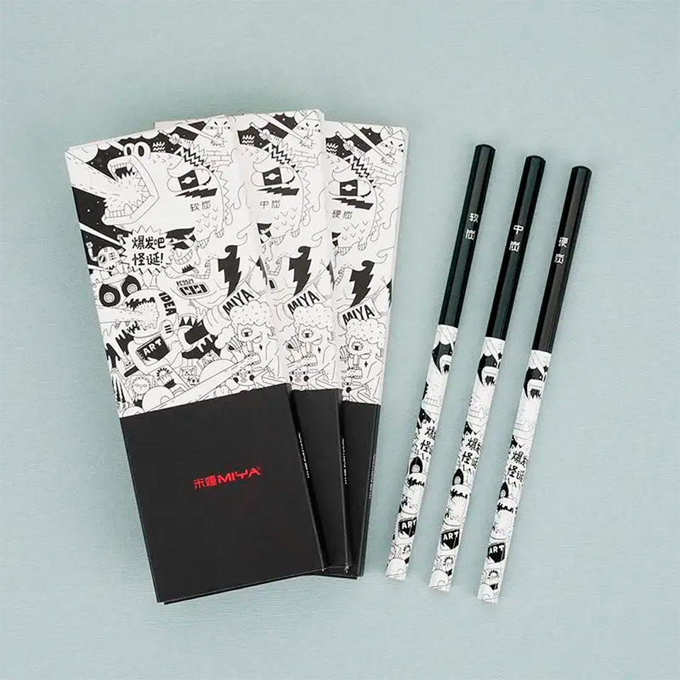 MIYA LÁPIZ GRAFITO 8B 4