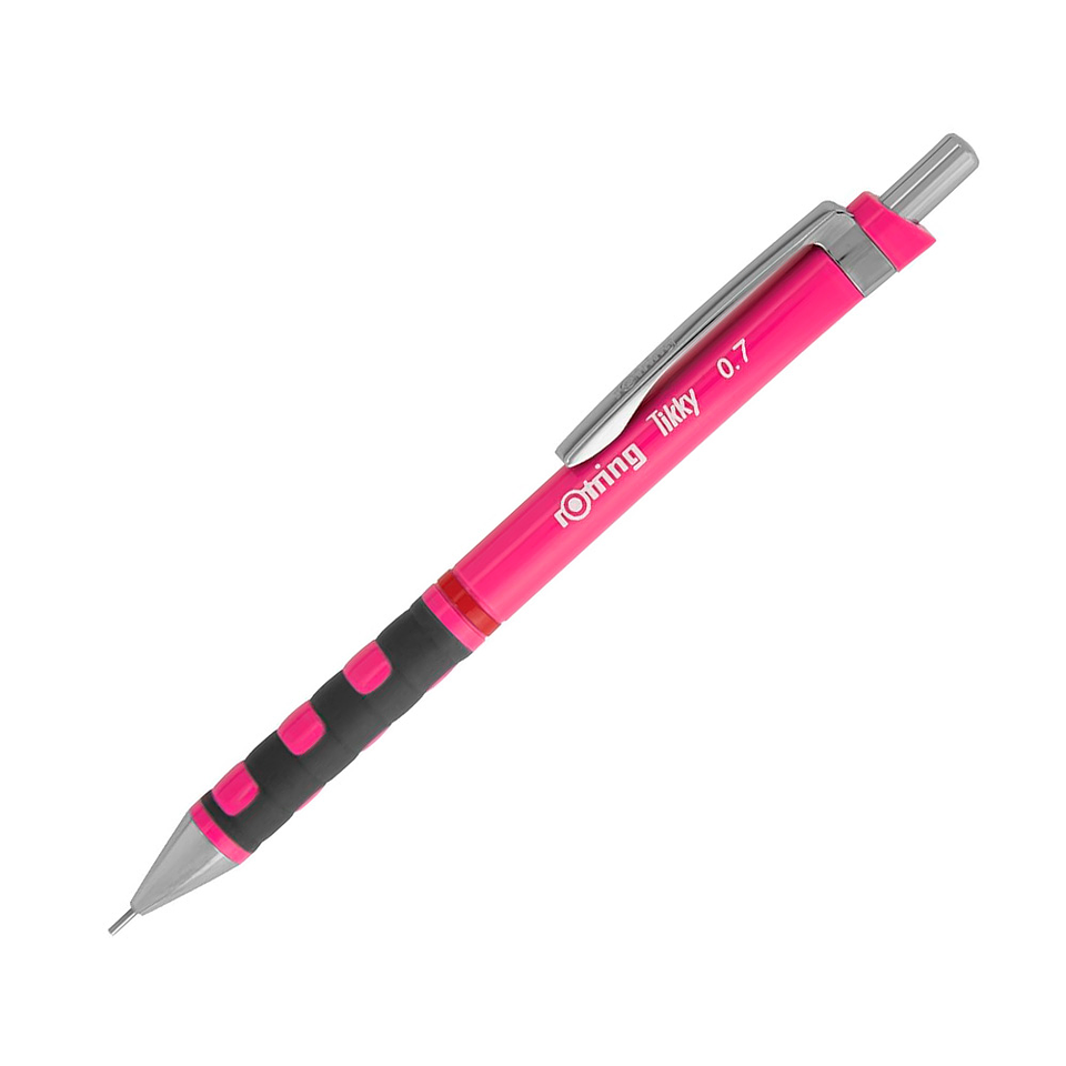 PORTAMINAS ROTRING TIKKY 0.7MM ROSADO NEON 1