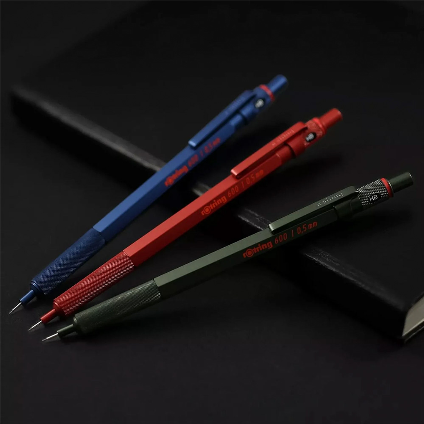 PORTAMINAS ROTRING 600 0.5MM ROJO 3