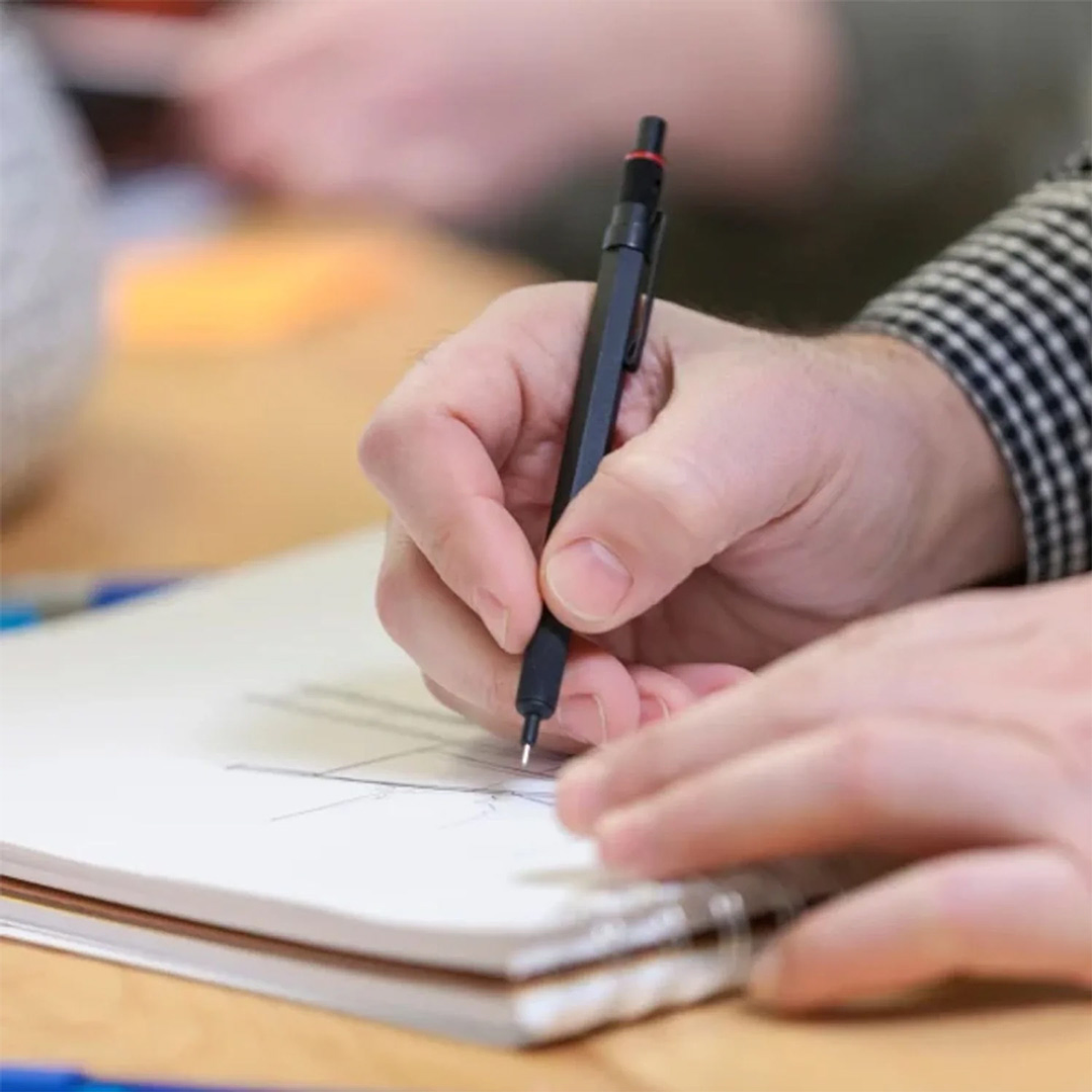 PORTAMINAS ROTRING 600 0.5MM ROJO 4