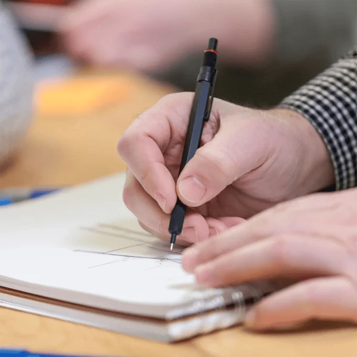 PORTAMINAS ROTRING 600 0.5MM ROJO 4