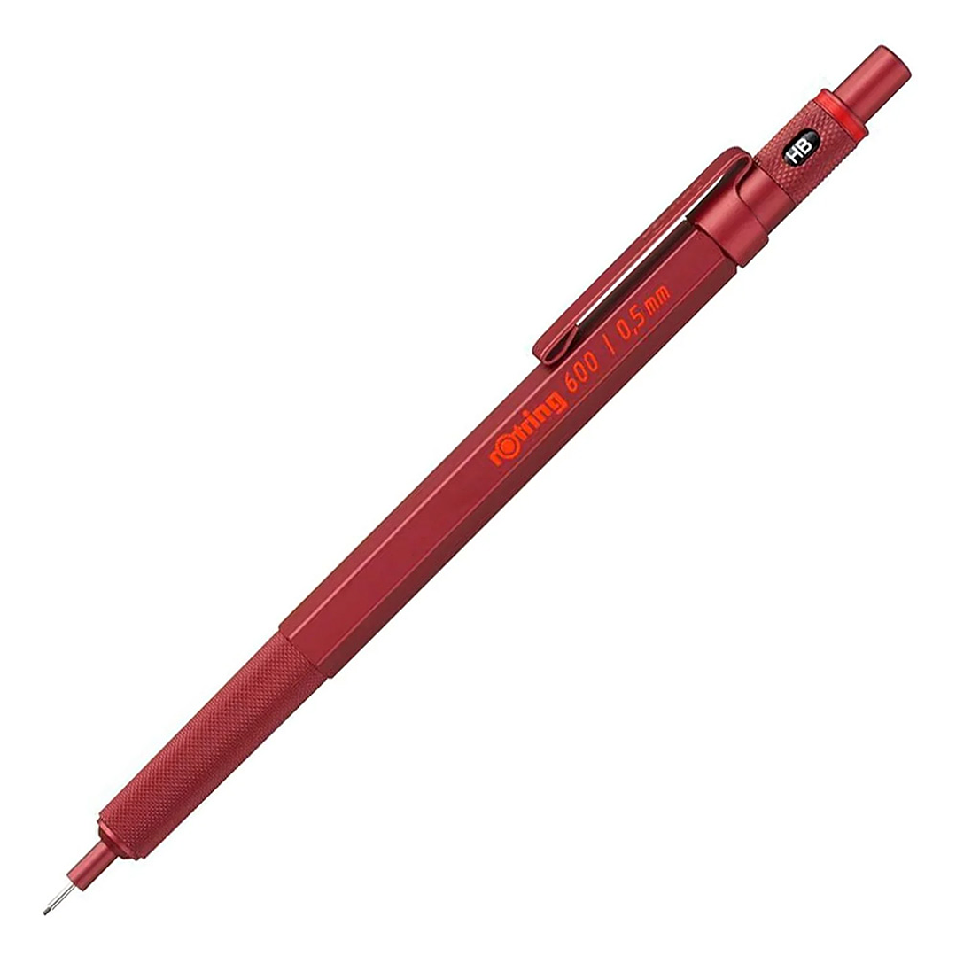 PORTAMINAS ROTRING 600 0.5MM ROJO 1