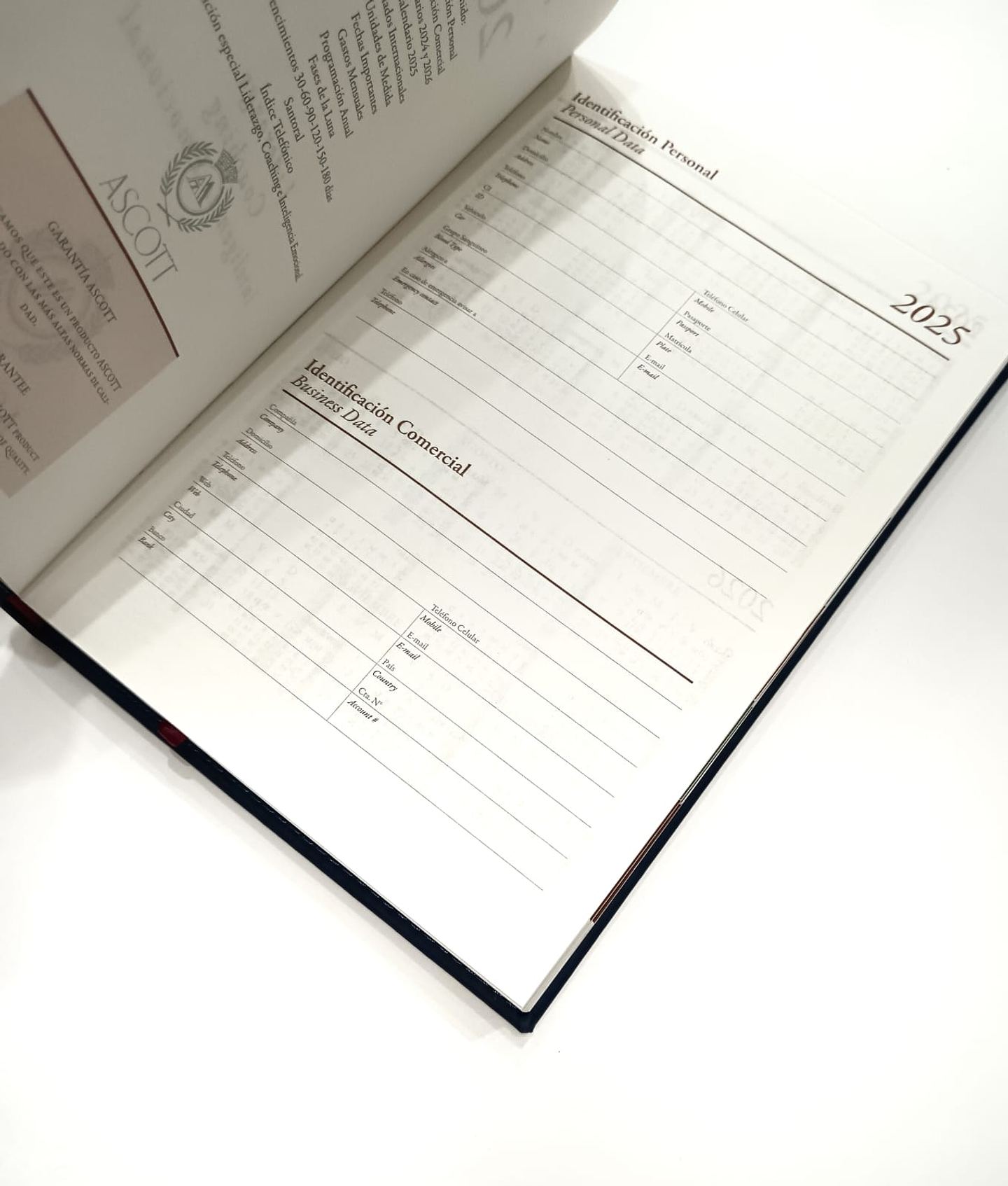 AGENDA ASCOTT PRESIDENTE CLÁSICA AZUL S/LOGO 3