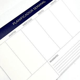 PLANIFICADOR SEMANAL AZUL 
