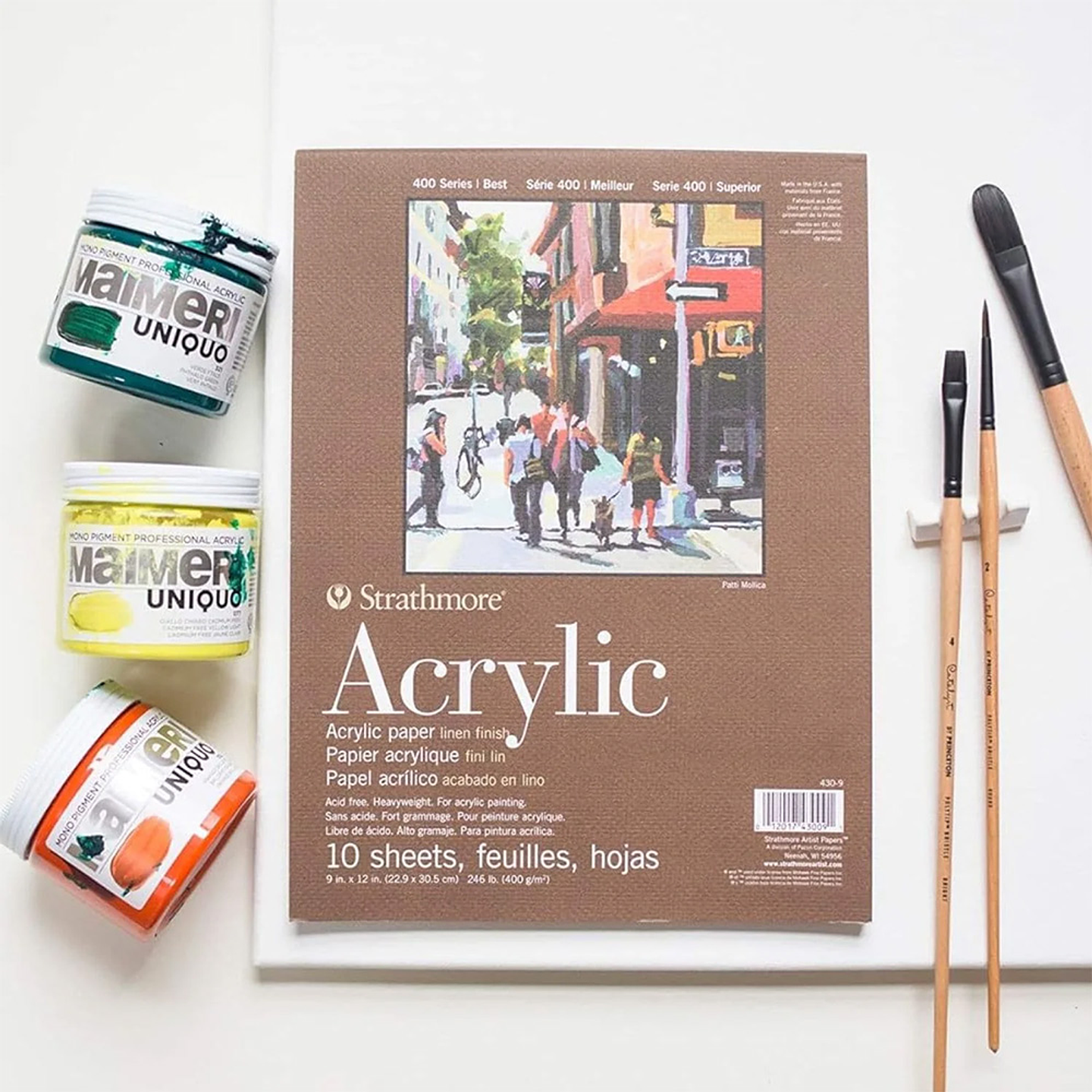 BLOCK PARA ACRÍLICOS STRATHMORE 400 G/M2 5