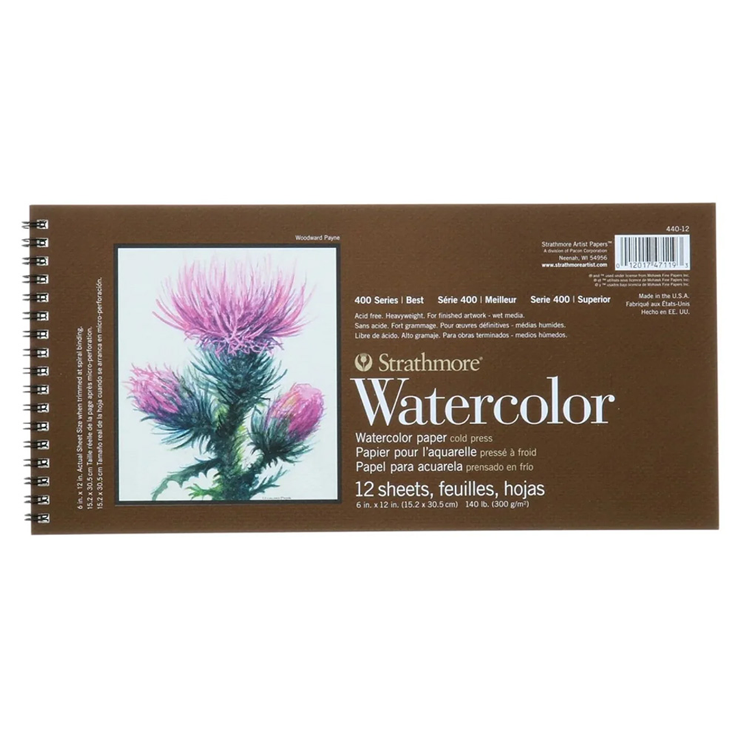 BLOCK WATERCOLOUR STRATHMORE 15,2 X 30.5 CM 300 G/M2  2