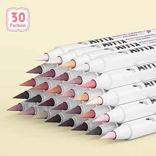 ARRTX MARCADORES ACRÍLICOS DE 30 COLORES PIEL