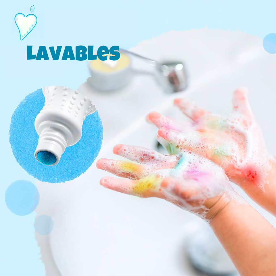 OHUHU 12 MARCADORES DE PUNTOS LAVABLES PARA NIÑOS 4