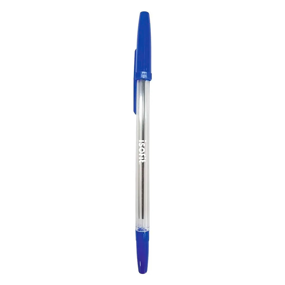 BOLÍGRAFO ISOFIT PUNTA MEDIA 1.0MM AZUL 3UNI 1