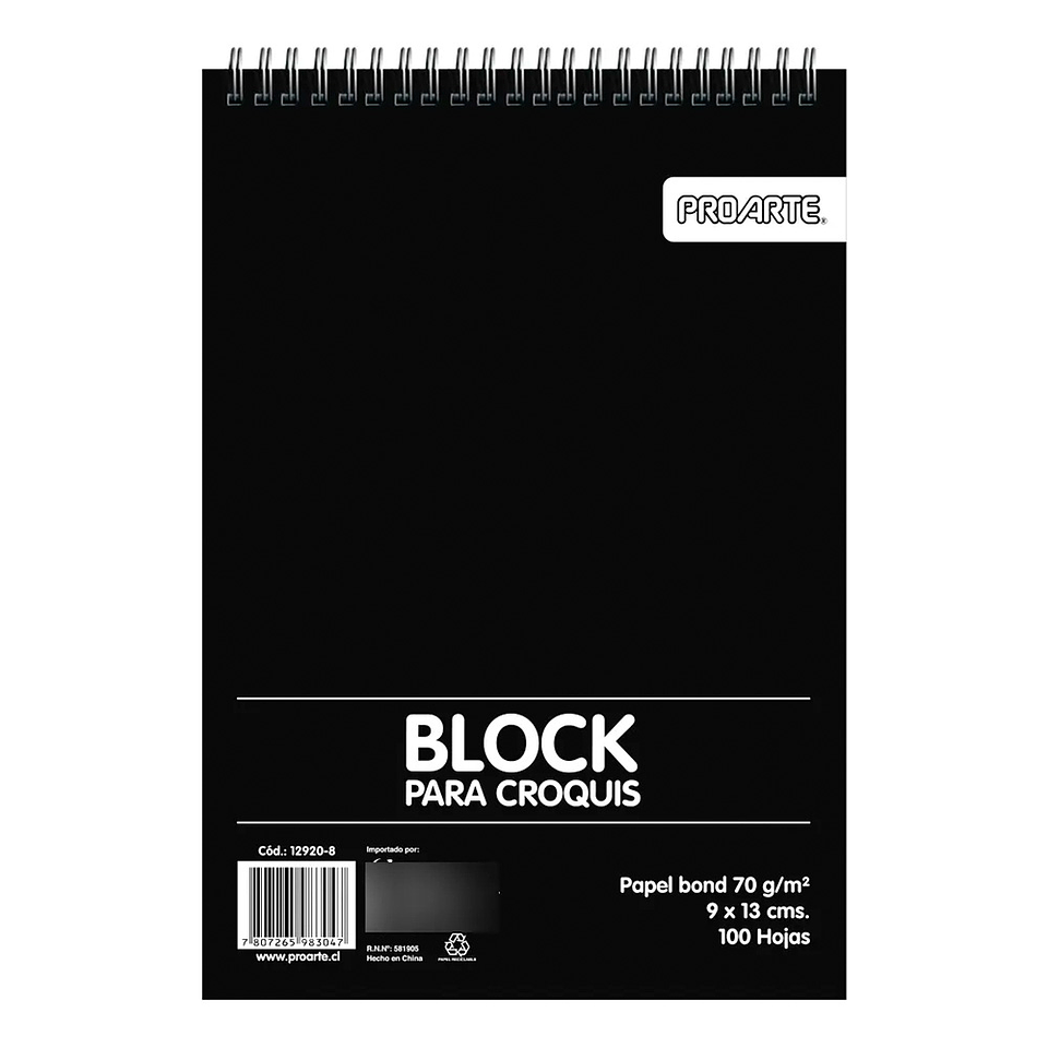 CROQUERA PROARTE 09x13CM 100H 2