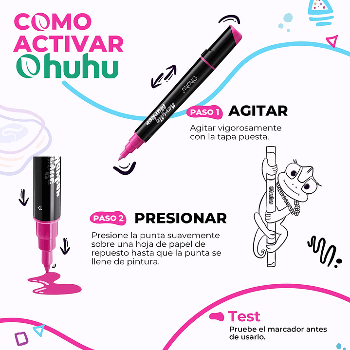 Ohuhu 30 Marcadores Acrílicos Metálicos  2