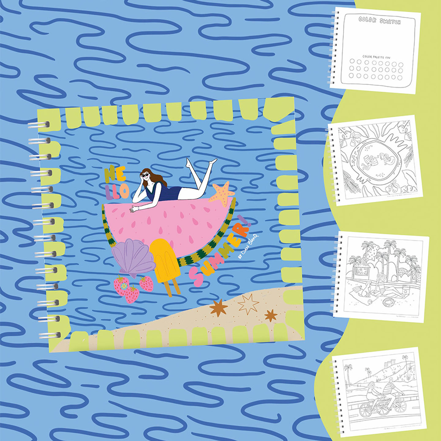 COLORING BOOK HELLO SUMMER 1