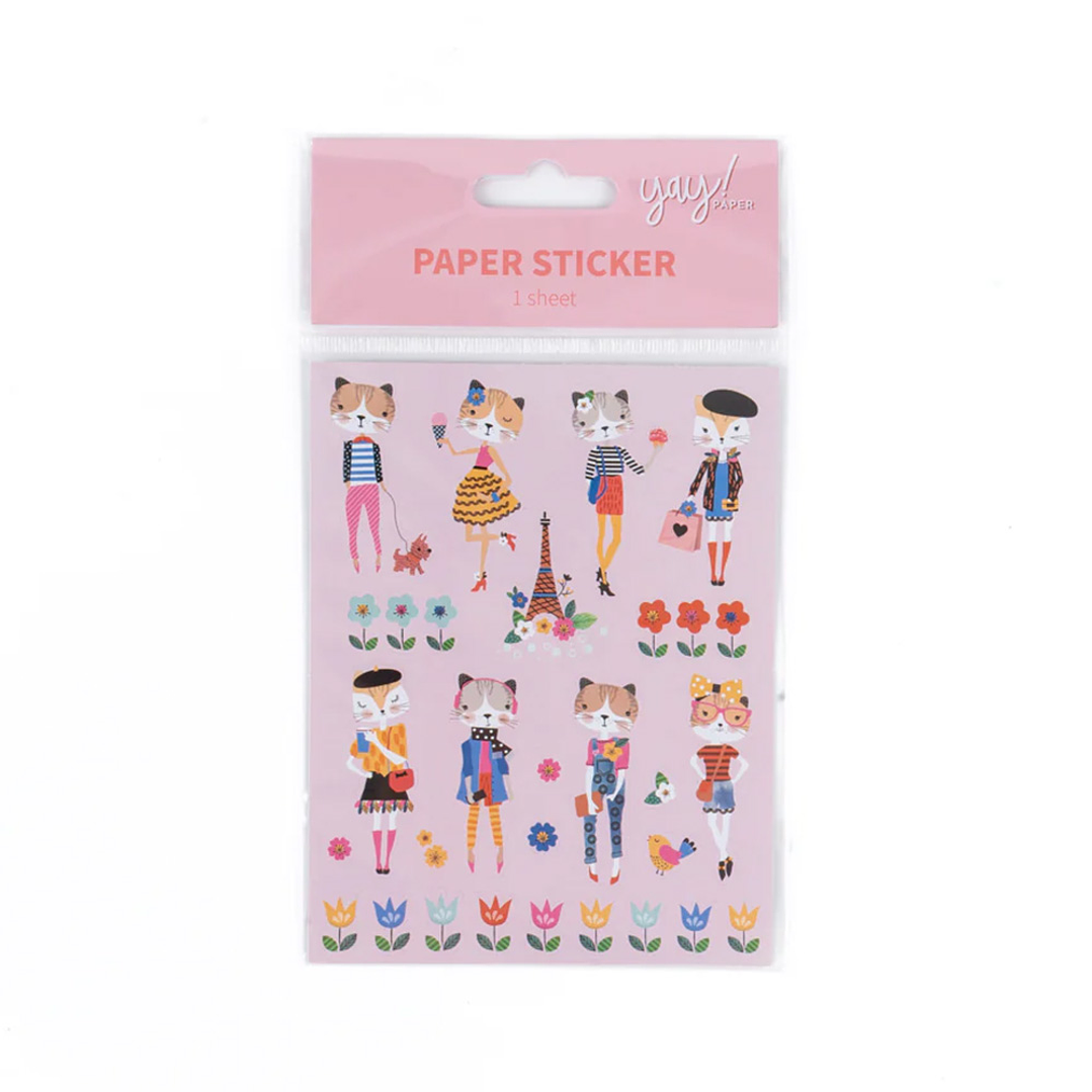 STICKERS GATITA EN PARIS 2