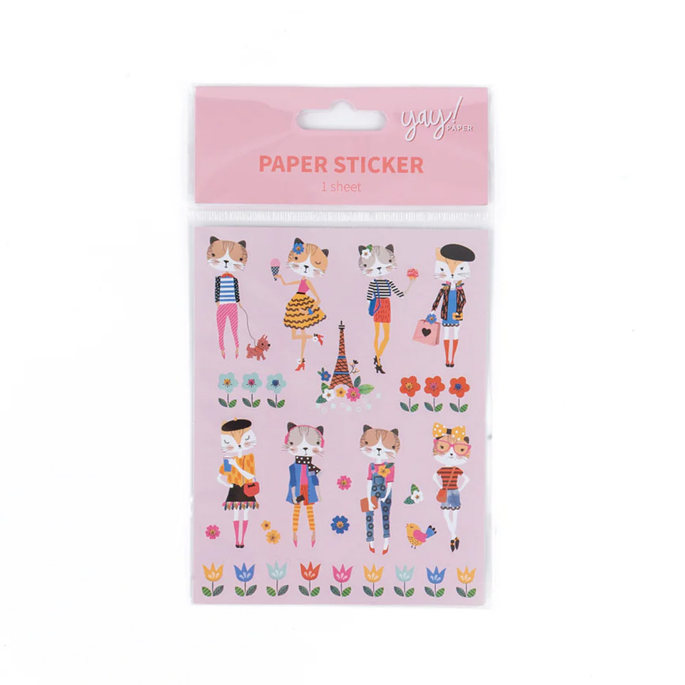 STICKERS GATITA EN PARIS 2