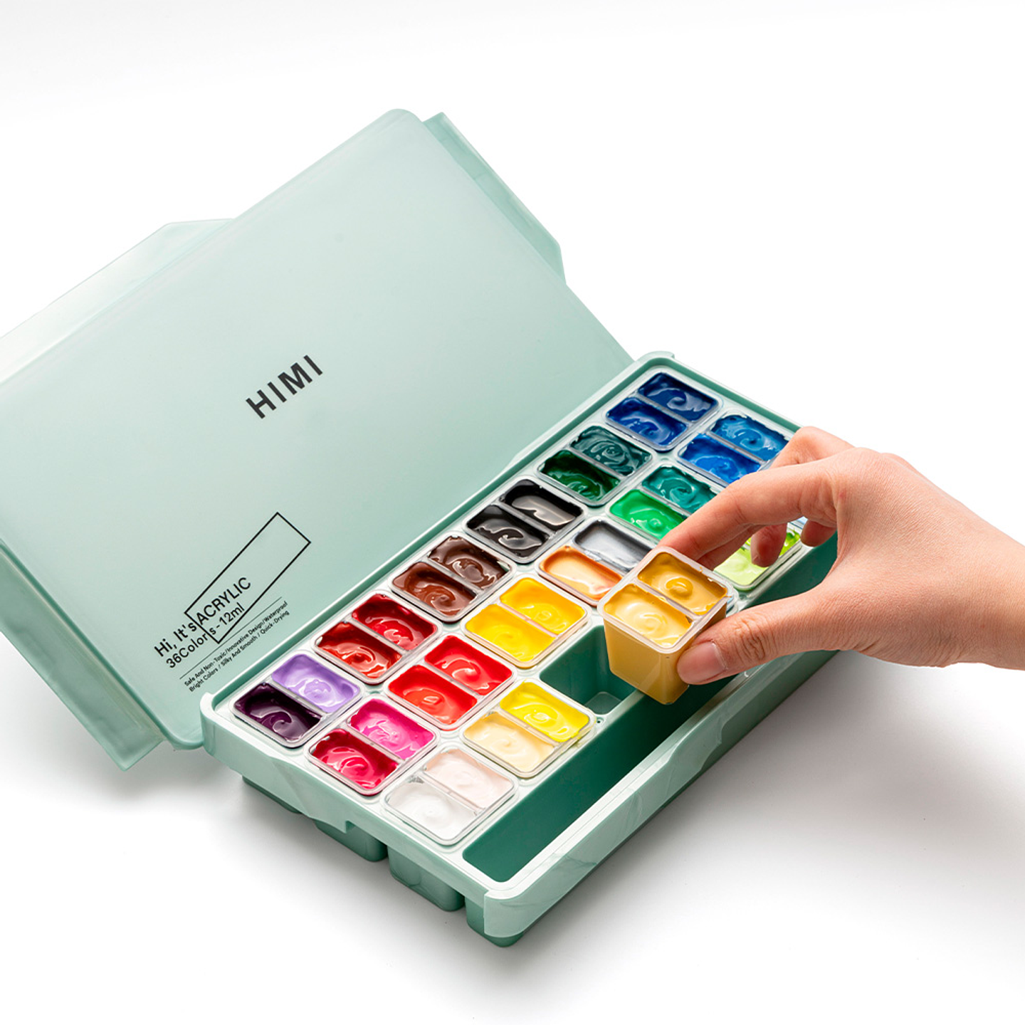 Himi Set Pintura Acrílica Twin Cup 12 ml 36 Colores 3