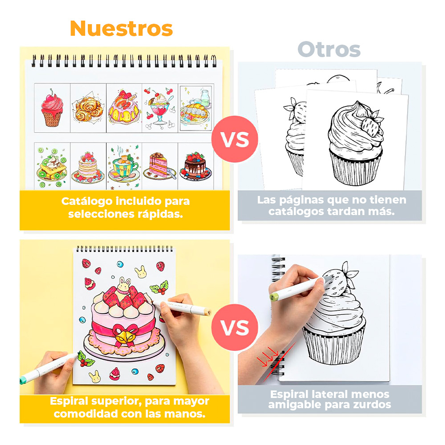 OHUHU LIBRO PARA COLOREAR DOBLE CARA ENJOY THE SWEET MOMENT  4