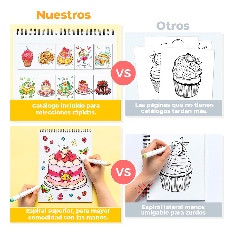 OHUHU LIBRO PARA COLOREAR DOBLE CARA ENJOY THE SWEET MOMENT  4