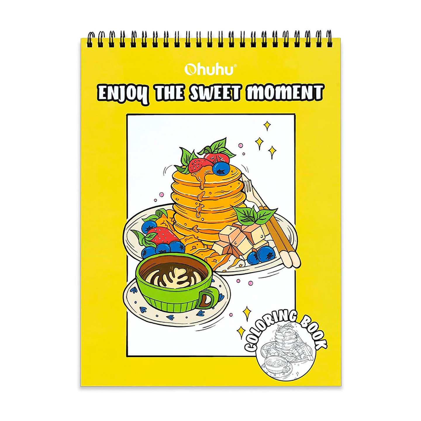 OHUHU LIBRO PARA COLOREAR DOBLE CARA ENJOY THE SWEET MOMENT  1