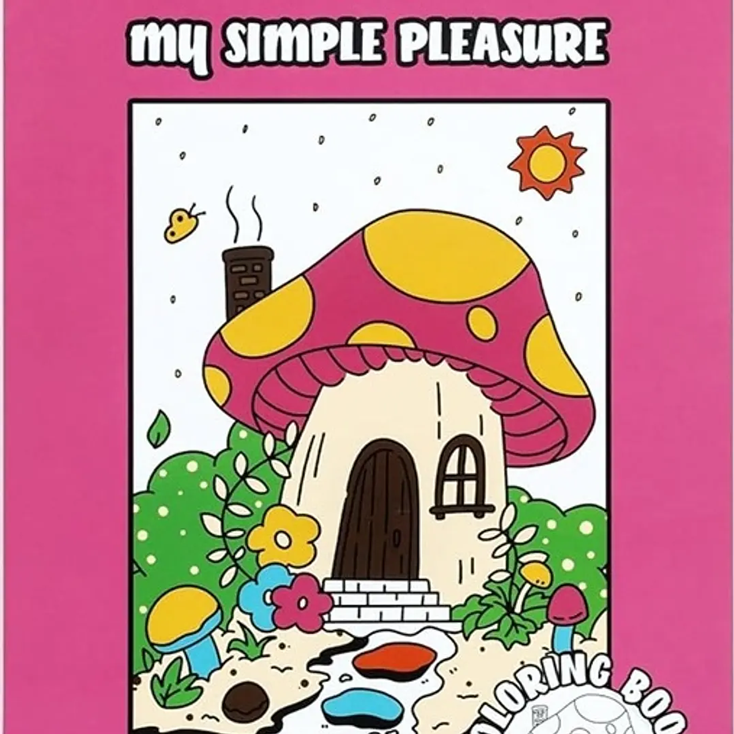 OHUHU LIBRO PARA COLOREAR DOBLE CARA MY SIMPLE PLEASURE  1