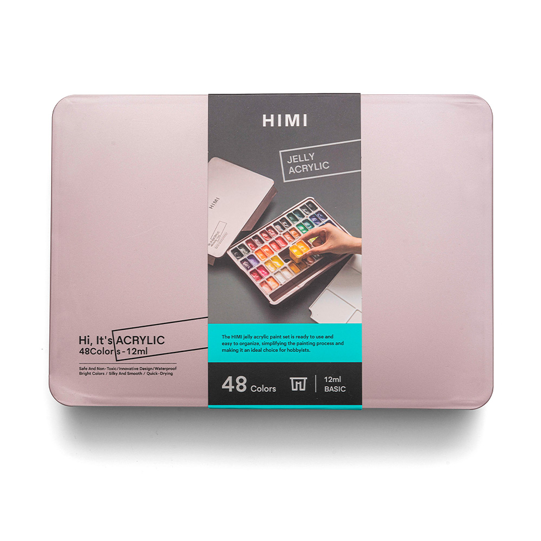 Himi Set Pintura Acrílica Twin Cup 12 ml 48 Colores 2
